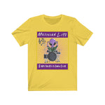 "Give the drummer some" ML alien Unisex Heavy Cotton Tee