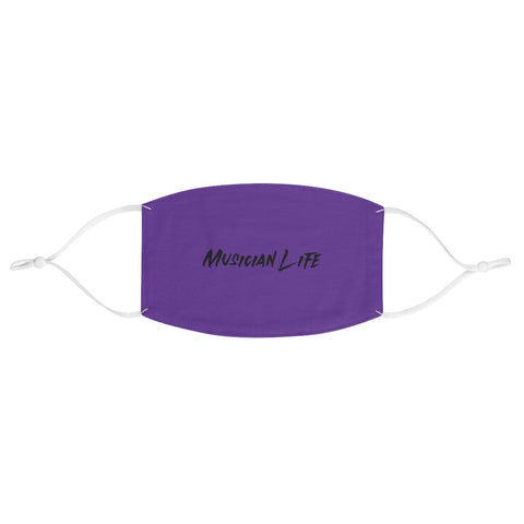 Royal Purple  Musician Life Fabric Face Mask