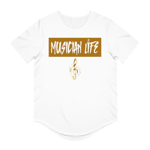 MUSICIAN LIFE "Money Note" Jersey Curved Hem Tee